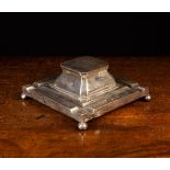 A Silver Ink Stand by Finnigans Ltd hallmarked Birmingham 1944.