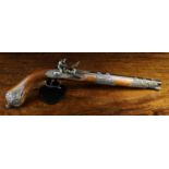 A Large Early 19th Century French Flintlock Pistol made for the North African Market.