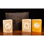 A Document Box Containing Three Beatrix Potter Books: 'The Tales of Timmy Tiptoes' dedicated 'For