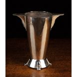 A Stylish Art Deco Silver Vase with Birmingham assay marks for 1937.