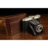 A Vintage Agfa Isolette 4.5 Folding Camera Circa 1945-50 taking 120 film, with an Apotar 85 mm f 4.