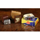 Three Vintage Light Meters; a bakelite Arthur G Gosling 'Chum' in a leather case,