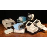 A Collection of 8 Various Viewers, 2 x Pana-vues, a Viewmaster Classic, a Hanorama, a Halina Viewer,