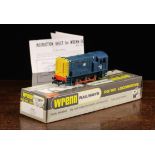 A Wrenn "DUNLOP" Yellow Class 08 Tank 0-6-0DS Locomotive W2243 repainted in British rail blue,