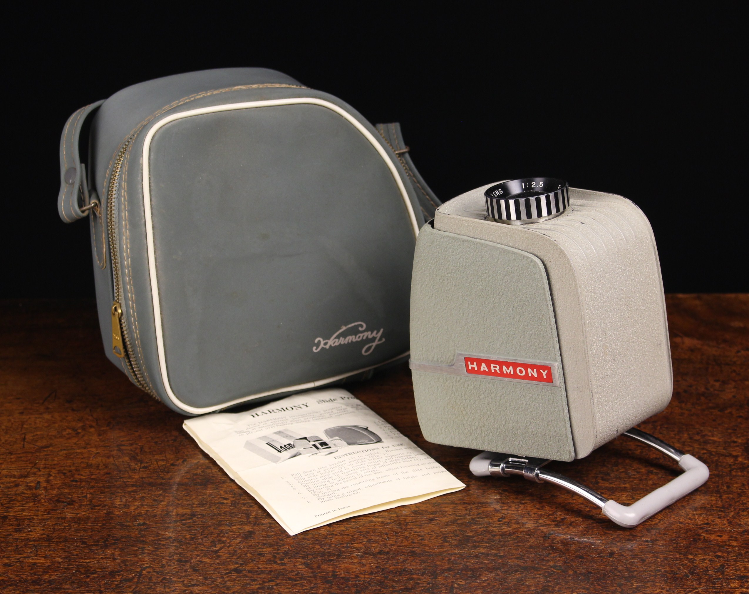 A Neat Vintage Folding Harmony Slide Projector with case with instructions [no carrier]. - Image 2 of 2