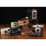 A Vintage Kodak Duaflex Twin-lens Camera using 620 film, a Kodak Brownie 127,