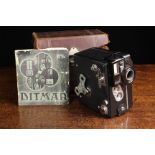 A Rare Vintage Ditmar Double Run 8 mm Cine Camera from Germany having dual speed,