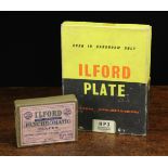 Two Vintage Unopened & Sealed packs of Photographic Glass Plates;
