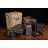 A Collection of Old Dark Slides mostly Zeiss Ikon 6 x 9's, Voightlander and Zeiss Ikon Film Holders,