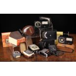 A Collection of Vintage Light Meters to include: Two early Avo meters (one with original box and