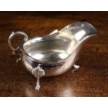 A Victorian Silver Sauce Boat by James Charles Jay with assay marks for London 1900,
