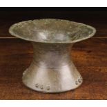 An Antique Waisted Sheet Bronze Bowl (A/F).