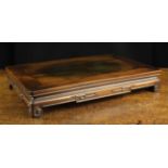 A Fine Chinese Hardwood Scholar's Tray/Stand of rectangular form with cleated border above an