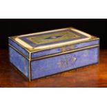 A Decorative 19th Century Card Box of rectangular form with engraved decoupage embellishments,