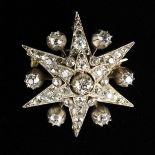 An Impressive Victorian Star Pendant with Detachable Brooch Fitting.