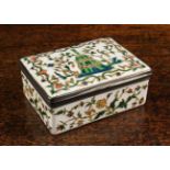 An 18th Century Enamelled Copper Box of rectangular form.