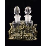 A Late 19th/Early 20th Century Twin Scent Bottle Holder.