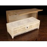 A Fabulous 19th Century Chinese Pierced & Carved Ivory Casket meticulously worked in exquisite