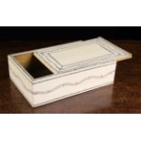 A Late 19th/Early 20th Century Anglo-Indian Vizagapatum Ivory Clad Sandalwood Cigar Box with