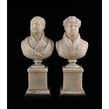 Two 19th Century Wax Busts of King George IV and The Duke of York,