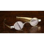 A Pair of 19th Century Folding Reading Spectacles (still functional) stamped with lion passant and