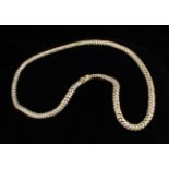 An 18 ct Rose Gold 'Snake-link' Chain Choker Necklace set with over 800 diamonds E/F VVS1 totalling