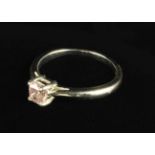 An Understated Fancy Brownish/Purple/Pink Diamond Ring.