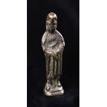 A Bronze Travelling Shrine Votive Figure of Guanyin, 2½" (6.5 cm) in height.