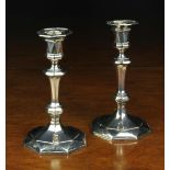 A Pair of Silver Candlesticks by Fattorini & Sons hallmarked Sheffield 1903.