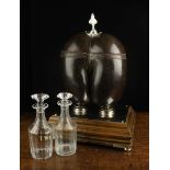 A Coco de Mer converted to a twin chamber decanter holder.