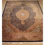 A Good Quality Hand Knotted 100% Wool Pile Carpet,