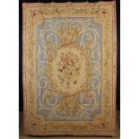An Old 'Aubusson' Woolwork Wall Hanging (A/F),