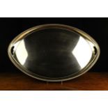 A Large & Impressive Edwardian Silver Oval Tray by Garrard & Co Ltd with assay marks for London