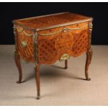 A Fine Quality Reproduction of a Kingwood Parquetry Commode by the Maîtres Ébénistes of the house