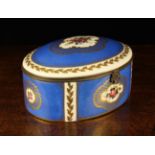 A 19th Century Sèvres-style Paris Porcelain Casket of oval box form.