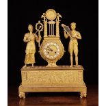 A 19th Century Empire Ormolu Mantel Clock.