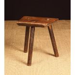 A Small 19th Century Three-legged Country Stool.