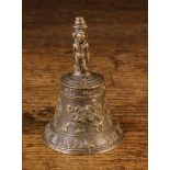 A 16th Century Flemish Bronze Table Bell, attributed Mechelen.