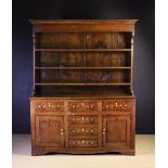 A Late 18th Century Oak Enclosed Dresser with Rack.