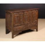 An Early 18th Century Joined Oak Mule Chest.