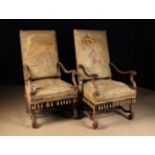 A Pair of 19th Century Louis XIV Style Fauteuils.