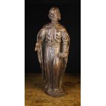 A Late 17th Century Carved Oak Sculpture of a Saint.