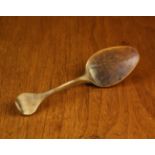 A Small 19th Welsh Carved Treen Spoon, 4¾" (12 cm) in length.