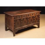 A Small Late 17th Century Oak Coffer attributed to Dorset.