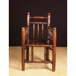 A Fine Late 17th/Early 18th Century Ash & Elm Turner's Chair of modest proportions,