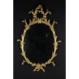 A 19th Century Carved Giltwood Wall Mirror.