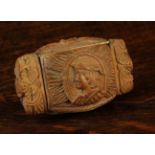 An 18th Century Carved Coquilla Nut Snuff Box.