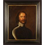 Circle of Robert Walker (1641-1658) An Oil on Canvas: Head & Shoulders Portrait of Oliver Cromwell,