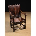 A Late 17th/Early 18th Century Joined Oak Wainscot Chair.