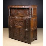 A Late 17th/Early 18th Century Joined Oak Court Cupboard.